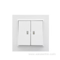 2 gang Light Switch with LED Indicator